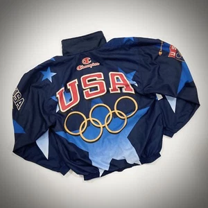 Vintage 1996 Olympics Champion Jacket Atlanta Classic Original Adult Size Large - Picture 1 of 3