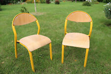 2 chaises enfant ECOLE - bois
