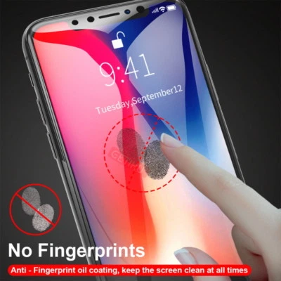 iPhone 14 Pro Max 13 Screen Protector 9H Full Cover Edge Curved Tampered Glass - Image 1 of 4