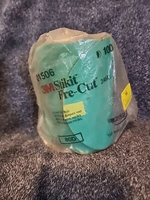 Рулон шлифовального диска 3M 01506 Stikit зеленый предварительно нарезанный 6 дюймов 80 D 100 дисков - Изображение 1 из 4