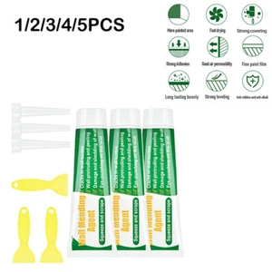 1-5 juegos agente de reparación de paredes kit de crema de reparación de paredes con raspador resistente al moho - Imagen 1 de 14