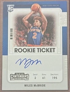 MILES MCBRIDE 2021-22 Contenders Rookie Ticket Auto New York Knicks #132 RC - Picture 1 of 3