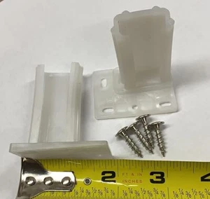 2-5/16" Long Standard Rear Supports for Drawer Euro Epoxy Slides, Set of 10 with - Picture 1 of 1