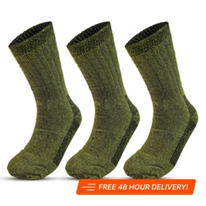 6, 12 pares de calcetines militares mezcla de lana merino para hombre TOG 2,8 Reino Unido talla 6-11 - Imagen 1 de 7