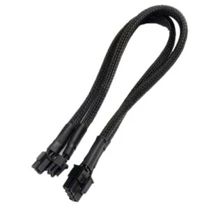Dual Mini 6 Pin to 8 Pin PCI-E Video Card Power Cable Y Splitter 18AWG Mac Pro - Picture 1 of 5