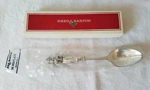 1981 Reed & Barton Christmas Silver Plate Spoon w/ Angel on Handle New Old Stock - Picture 1 of 9