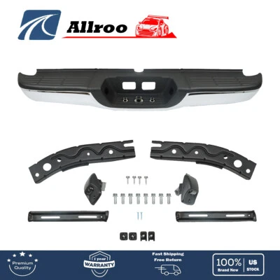 New Chrome Steel Rear Step Bumper Complete Assembly For Toyota Tundra 2000-2006 Foto 1 de 4