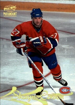 1997-98 Pacific Paramount Hockey Card # 93 Shayne Corson Montreal Canadiens MINT - Image 1 of 2