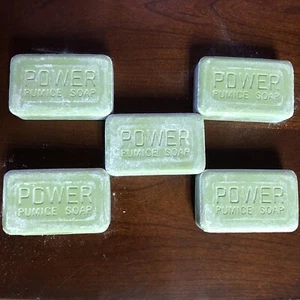 5er-Pack grüne POWER BIMICE Seife, strapazierfähiger Handreiniger, unverpackte Riegel, selten - Bild 1 von 3