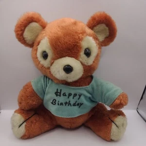 Vintage 1977 Russ Teddy Bear Happy Birthday T-Shirt - Bild 1 von 8
