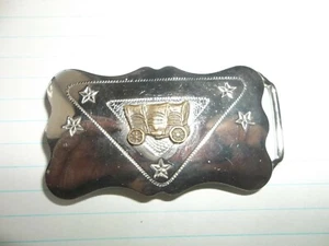 COVERED WAGON BELT BUCKLE - Picture 1 of 1