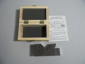4" x 1-3/16 Precision ANGLE BLOCK Adjustable Toolmaker Gauge 0-60° Degree - Picture 1 of 5