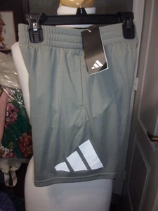 Adidas Boy's Lt. Grey Shorts Size S (8) - Picture 1 of 2