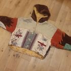 Oversized Cropped Hand Made One Off Patchwork Quilted Hoodie