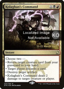 Kolaghan's Command (KO) - Foil Prerelease Promo DTK Korean NM MTG - Picture 1 of 1