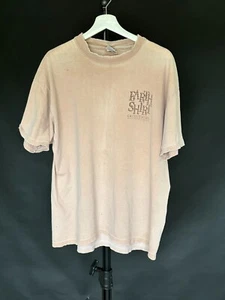 Earth Shirt Handmade in USA Vintage Tshirt 90's Hawaiian XL Beige - Picture 1 of 9