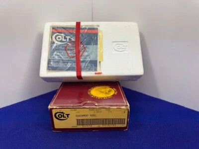 1986 Colt Factory Original Government Model Box *WITH RED TAPE AND PAPERWORK* - Image 1 of 4