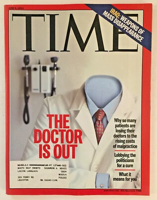 Time Magazine June 9, 2003 The Doctor Is Out - Image 1 of 2