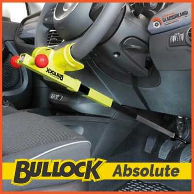 Antifurto Bloccasterzo Auto Universale Blocca Volante Pedali - BULLOCK Absolute - Immagine 1 di 3