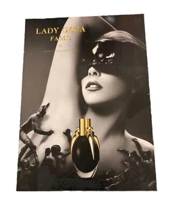 Anuncio de perfume Lady Gaga Fame 2013 con tira de fragancia sin abrir - anuncio de revista - Imagen 1 de 2