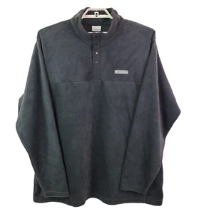 Columbia Mens Size 3XL Black Steens Mountain Half Snap II Fleece Pullover Jacket - Picture 1 of 7
