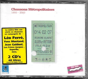 COFFRET CD METRO NEUF ↔ LEO FERRE, GUIDONI, TACHAN, LOUKI, PEPIN, VAL..+ LIVRET - Picture 1 of 2