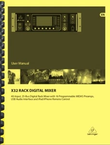 Behringer X32 RACK Digital Mixer USER MANUAL - Picture 1 of 7