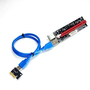 PCI-E 1x to 16x Powered USB3.0 GPU Riser Extender Adapter Card - Bild 1 von 6