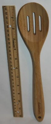 NUEVO Cuisinart Gourmet Bambú Ranurado Cuchara 12.5" - Nunca Usada Foto 1 de 4