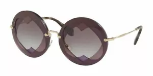 Miu Miu Sunglasses SMU01S BOL3E2 62MM lilac Pink/Grey Violet Shaded Sunglasses - Picture 1 of 2