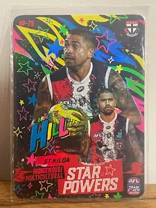 2022 AFL TEAMCOACH NEON STAR POWER BRADLEY HILL ST KILDA SAINTS SP-75. - Picture 1 of 1