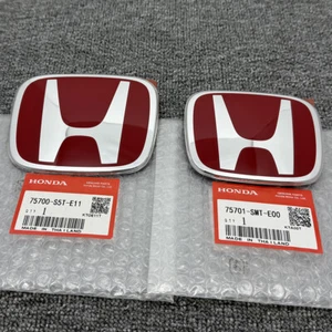 Rejilla delantera emblema maletero para Honda Accord 08-2017 sedán 4 puertas deportivo insignia roja - Imagen 1 de 4