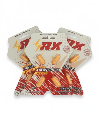 Fórmula avanzada SRX para enfoque instantáneo y estado de ánimo. 4ct 3pks  Foto 1 de 4