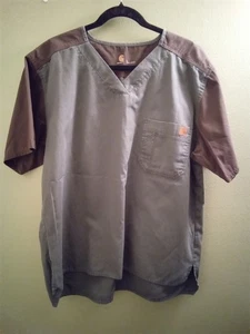 Camisa Médica Para Hombres Carhartt Rip Stop Utility Enfermera Verde/Marrón Talla L - Imagen 1 de 5