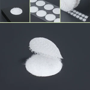 1-1100 x Klettpunkte Ø19 oder 33 mm selbstklebend weiß | Flausch Haken oder Set - Bild 1 von 4