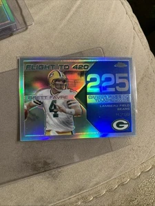 Blue Refractor Flight To 420 Brett Favre Packers #14/50 SP  Bfc-225 - Picture 1 of 3