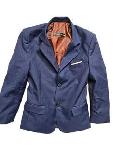 YuanLu Boys Blue Blazer Size 8 2 Button - Picture 1 of 4