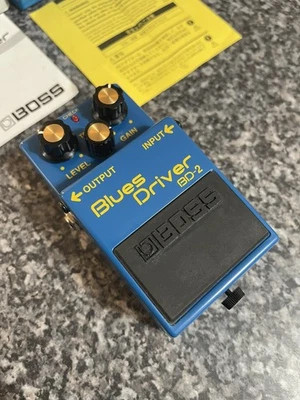 RARE FIRST EDITION BOSS BD-2 Blues Driver Pedal with box and manuals. NEVER USED - Image 1 of 4
