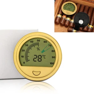 Igrometro analogico digitale tascabile umidificatore sigari termometro misuratore umidità temperatura - Foto 1 di 7