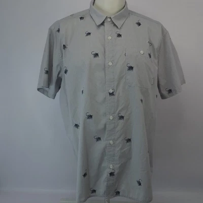 SIMMS Shirt Men's XL Blue Short Sleeve Fly Fishing Lure Print Pattern Casual - Image 1 of 4
