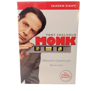 Monk Season 8 DVD Comedy Crime Drama Police Detective Region 1 Brand New - Picture 1 of 12