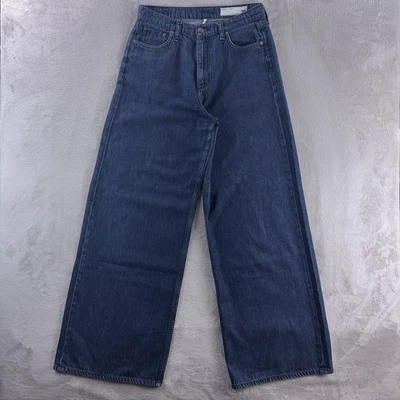 Rag & Bone Sofie Jeans Womens Size 29x32 Blue High Rise Ultra Wide Leg Denim - Image 1 of 4