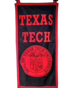 VTG Texas Tech University Raider Felt Wall Banner Collegiate Pacific Pennant USA - Picture 1 of 9