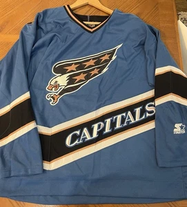 Maglia NHL Vintage Starter Washington Capitals Screaming Eagle Uomo - XL - Foto 1 di 9