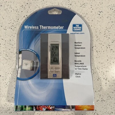 The Weather Channel Wireless Thermometer WS-7013TWC-BP New Sealed - Image 1 of 4