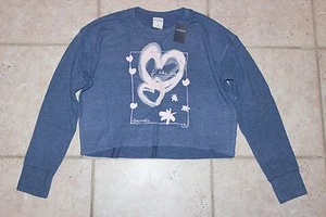 NWT Abercrombie Girls Large Long Sleeve For Like Ever Lightweight Sweatshirt - Picture 1 of 2