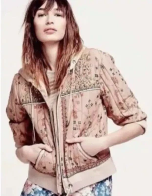 Free People Play My Song Quilted Studded Jacket Size XS - Image 1 of 4