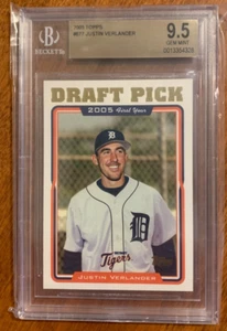 JUSTIN VERLANDER 2005 Topps First Year / pre Rookie BGS 9.5 - Picture 1 of 1