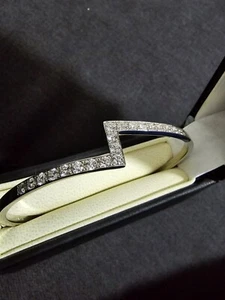 Unique Platinum Diamond Bangel 1.95ct Valued At £12,245 - Picture 1 of 14