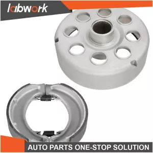 Labwork Rear Brake Drum Hub Shoes For Honda TRX300 TRX300FW 2x4 Fourtrax 88-00 - Foto 1 di 14